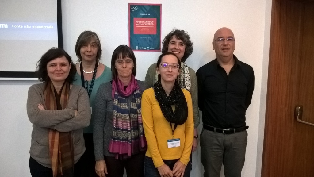 Participação de vários membros do GBA no workshop “Técnicas de comunicação de ciência em ambientes educativos não formais”